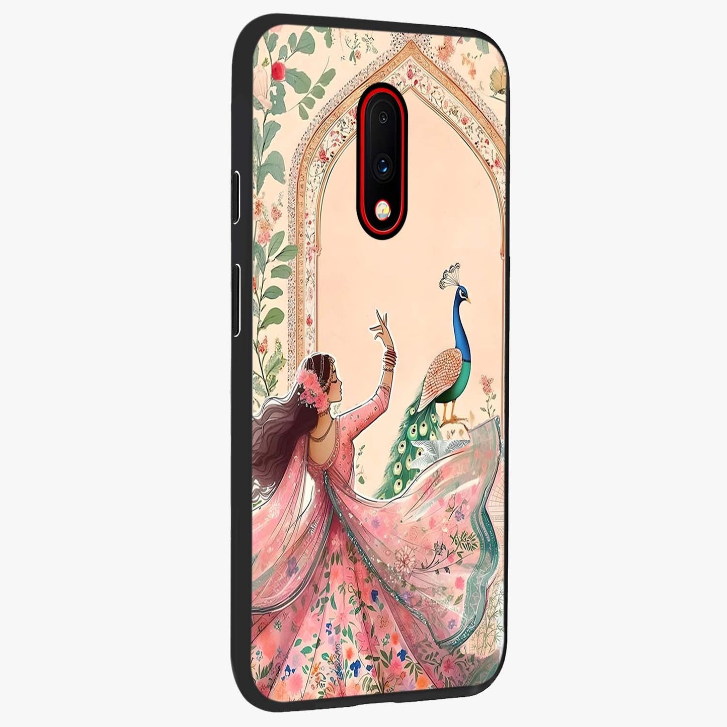 Royal Grace Muse Glass Case upright view showcasing stylish artistic artwork with sophisticated royal theme.