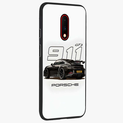 Turbo Legacy Icon Glass Case upright view showcasing bold racing inspired artwork with classic car theme.