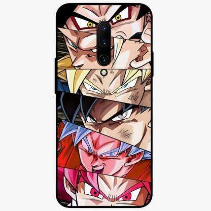 Anime Character Glass Case showing flat back view with vibrant anime artwork and glossy glass finish.