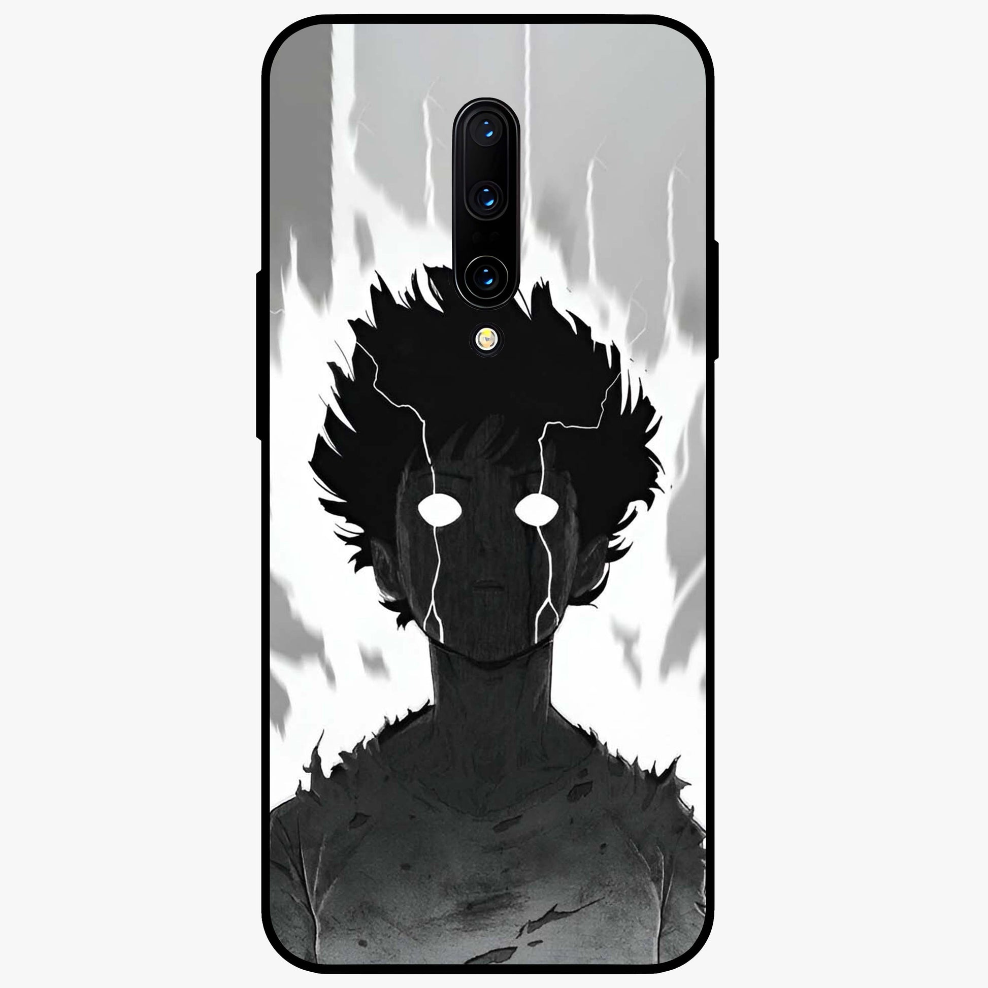 Awakened Inner Rage Glass Case showing flat back view with intense artistic artwork and glossy glass finish.