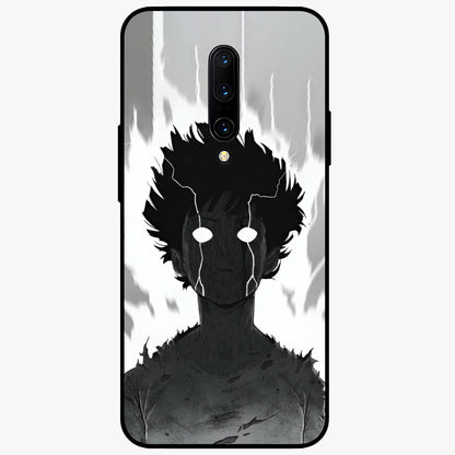Awakened Inner Rage Glass Case showing flat back view with intense artistic artwork and glossy glass finish.