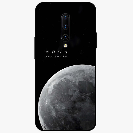Cosmic Moon Glow Glass Case showing flat back view with glowing moon artwork and glossy glass finish.