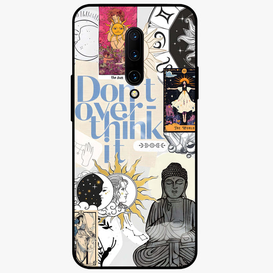 Ethereal Thoughts Glass Case showing flat back view with dreamy artistic artwork and glossy glass finish.