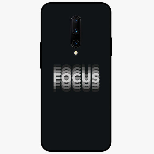 Focused Blade Discipline Glass Case showing flat back view with warrior sword themed artwork and glossy glass finish.