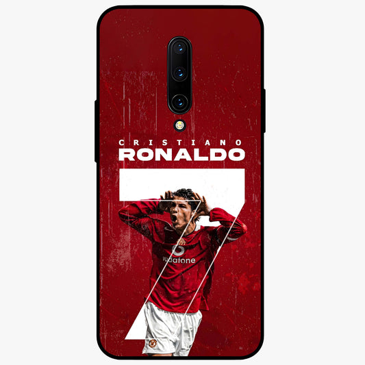 Goal Celebration Legacy Glass Case showing flat back view with football celebration inspired artwork and glossy glass finish.