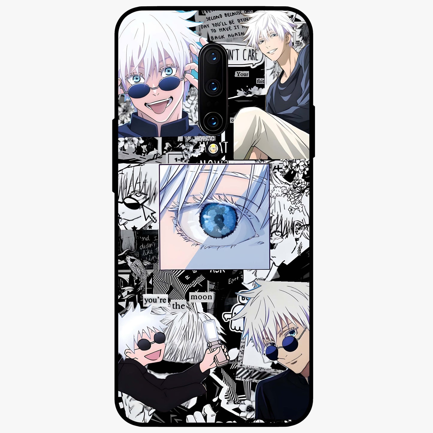 Infinity Sorcerer Chaos Glass Case showing flat back view with mystical sorcerer themed artwork and glossy glass finish.