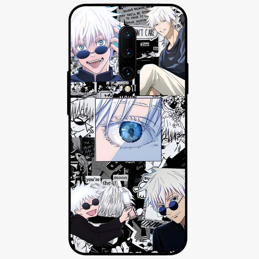 Infinity Sorcerer Chaos Glass Case showing flat back view with mystical sorcerer themed artwork and glossy glass finish.