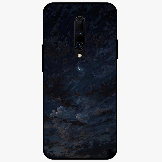 Lunar Veil Silence Glass Case showing flat back view with mystical moon veil artwork and glossy glass finish.