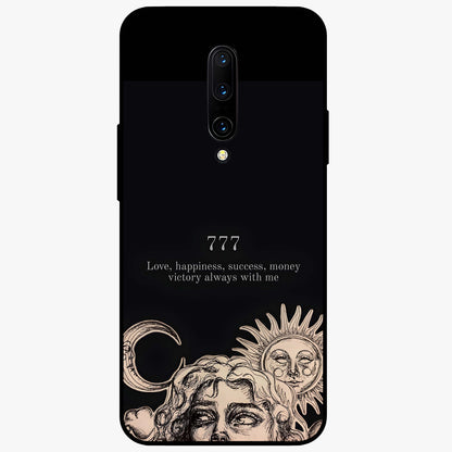 Mystic Victory Aura Glass Case showing flat back view with victory symbol artwork and glossy glass finish.