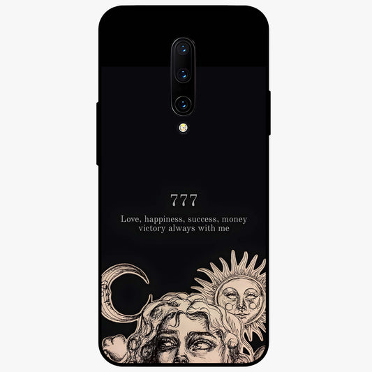 Mystic Victory Aura Glass Case showing flat back view with victory symbol artwork and glossy glass finish.