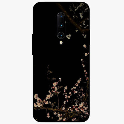 Petal Moon Light With Custom Name Glass Case showing flat back view with floral moonlight artwork and personalized name design.
