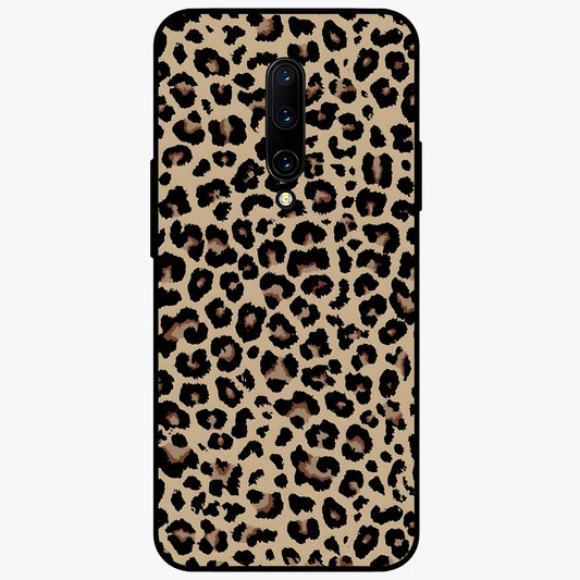 Savage Chic Pattern Glass Case showing flat back view with stylish patterned artwork and glossy glass finish.