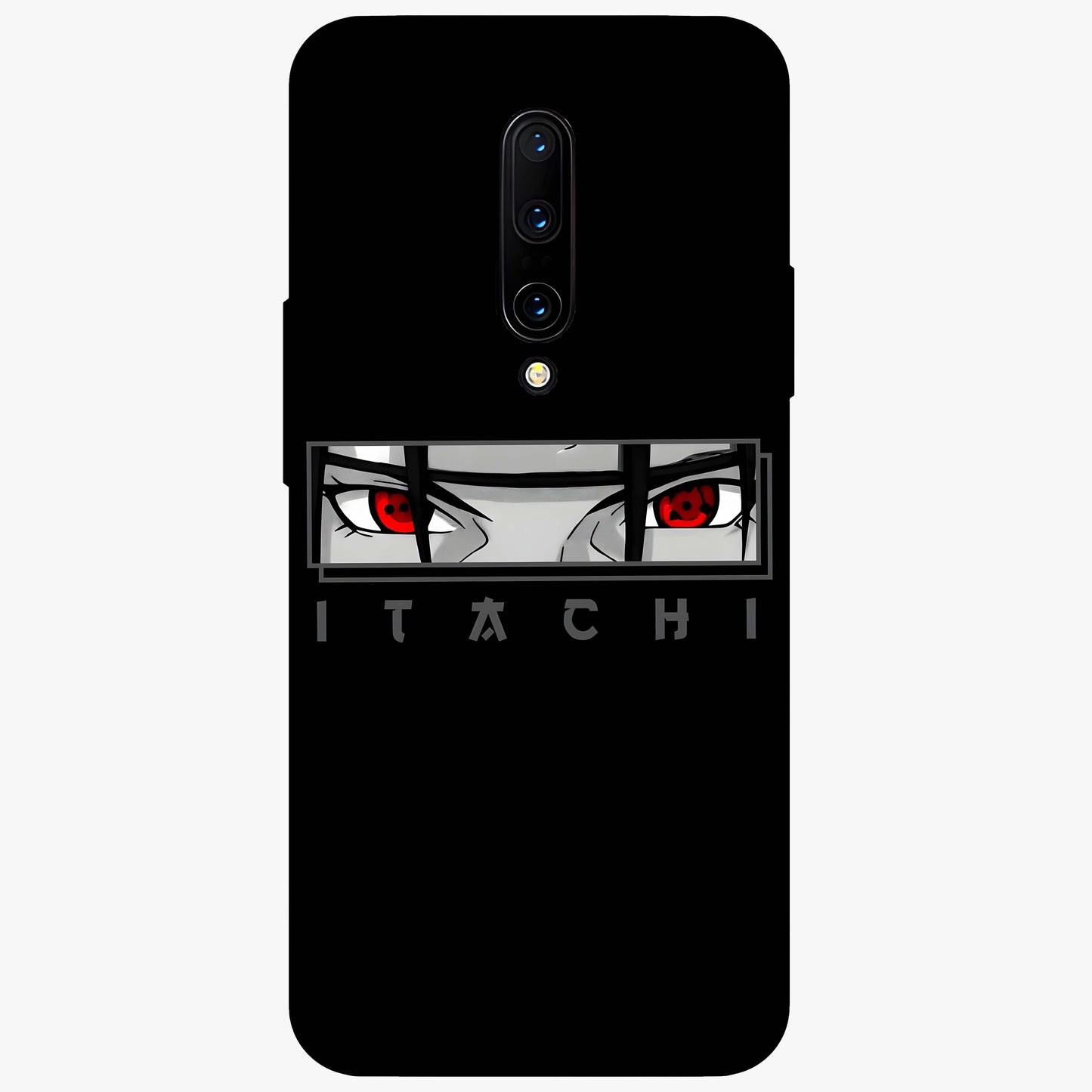 Scarlet Gaze Dominance Glass Case showing flat back view with striking red themed artwork and glossy glass finish.