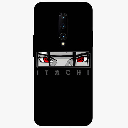 Scarlet Gaze Dominance Glass Case showing flat back view with striking red themed artwork and glossy glass finish.