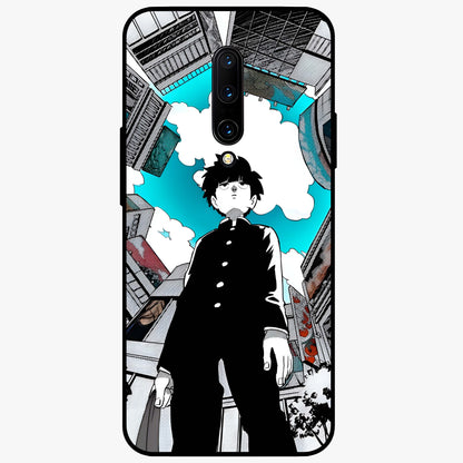 Silent Psychic Awakening Glass Case showing flat back view with mystical psychic themed artwork and glossy glass finish.