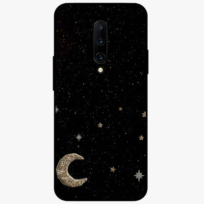 Twinkle Star With Half Moon Glass Case showing flat back view with star and half moon artwork and glossy glass finish.