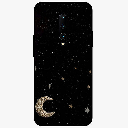 Twinkle Star With Half Moon Glass Case showing flat back view with star and half moon artwork and glossy glass finish.