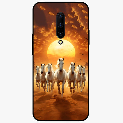 Wild Sunset Majesty Glass Case showing flat back view with majestic sunset landscape artwork and glossy glass finish.