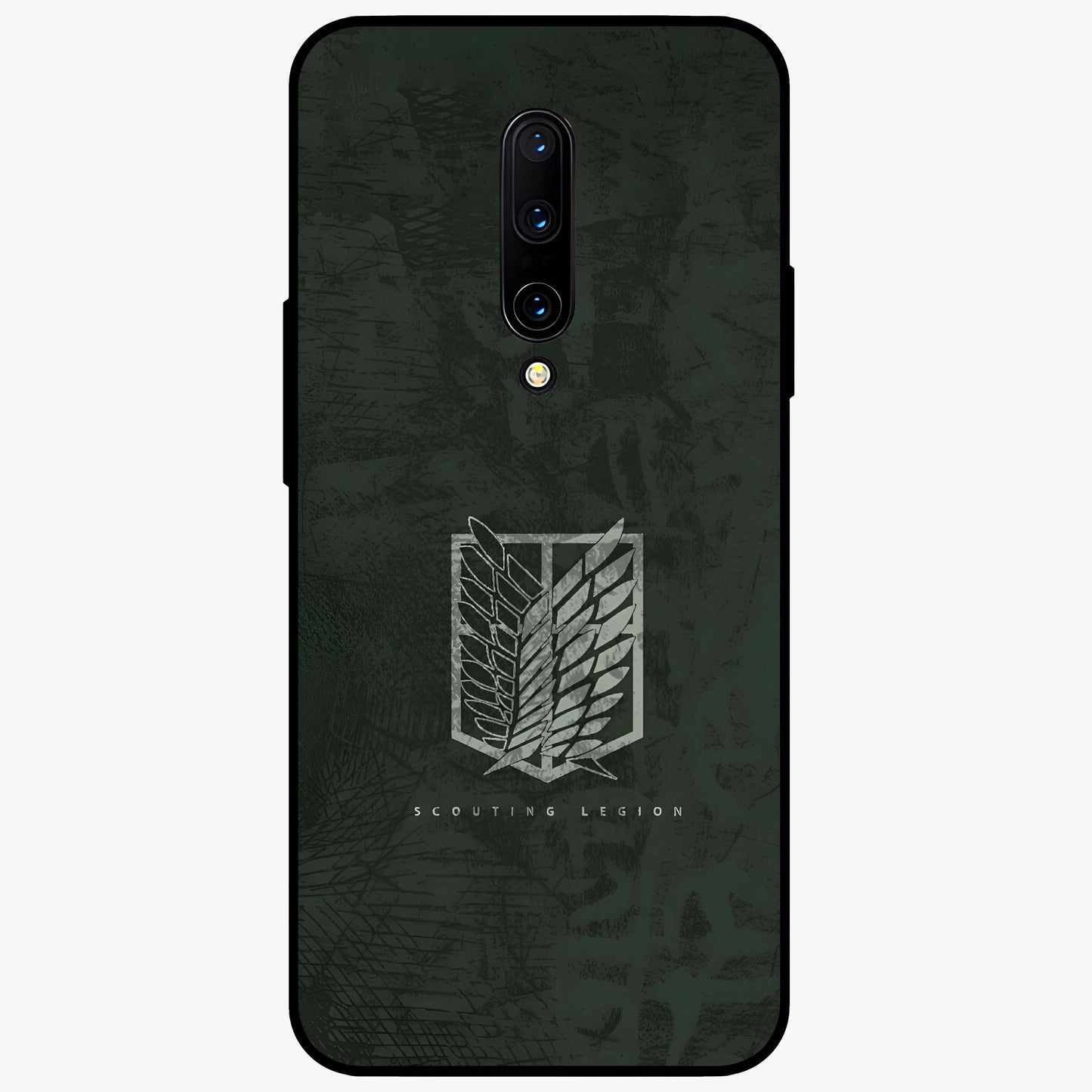 Wings Of Freedom Glass Case showing flat back view with symbolic wings artwork and glossy glass finish.