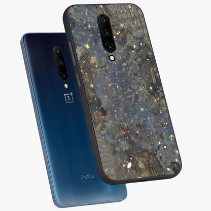 Aesthetic Astrolophia Glass Case displayed in angled mockup highlighting artistic aesthetic elements and smooth glass surface.