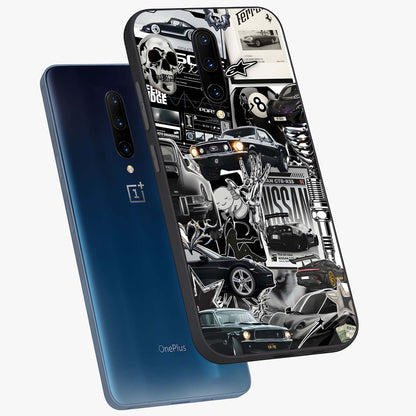 Aesthetic Dark Love Glass Case displayed in angled mockup highlighting moody aesthetic design and bold love theme.