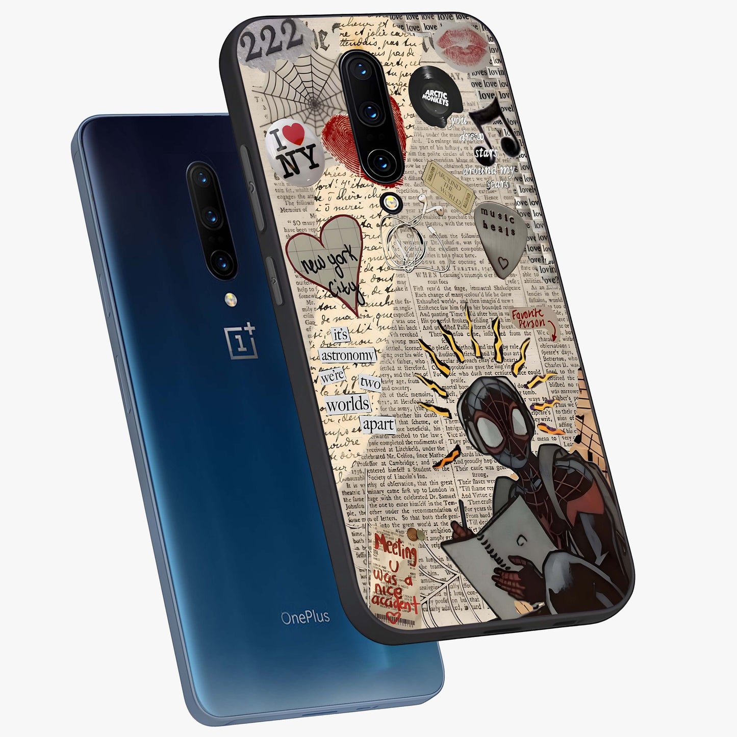 City Dream Sketch Glass Case displayed in angled mockup highlighting minimal city illustration with aesthetic sketch style.