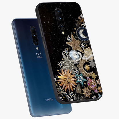 Cosmic Sparkle Dreams Glass Case displayed in angled mockup highlighting dreamy star sparkle design with celestial aesthetic.