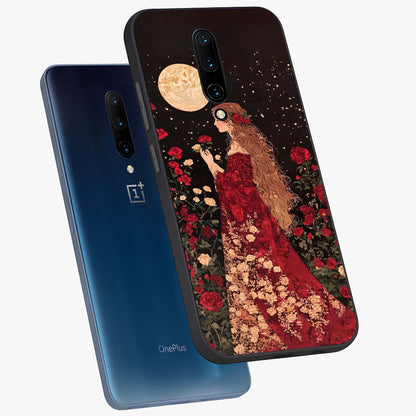 Crimson Dreams Glass Case displayed in angled mockup highlighting soft crimson aesthetic design with artistic theme.