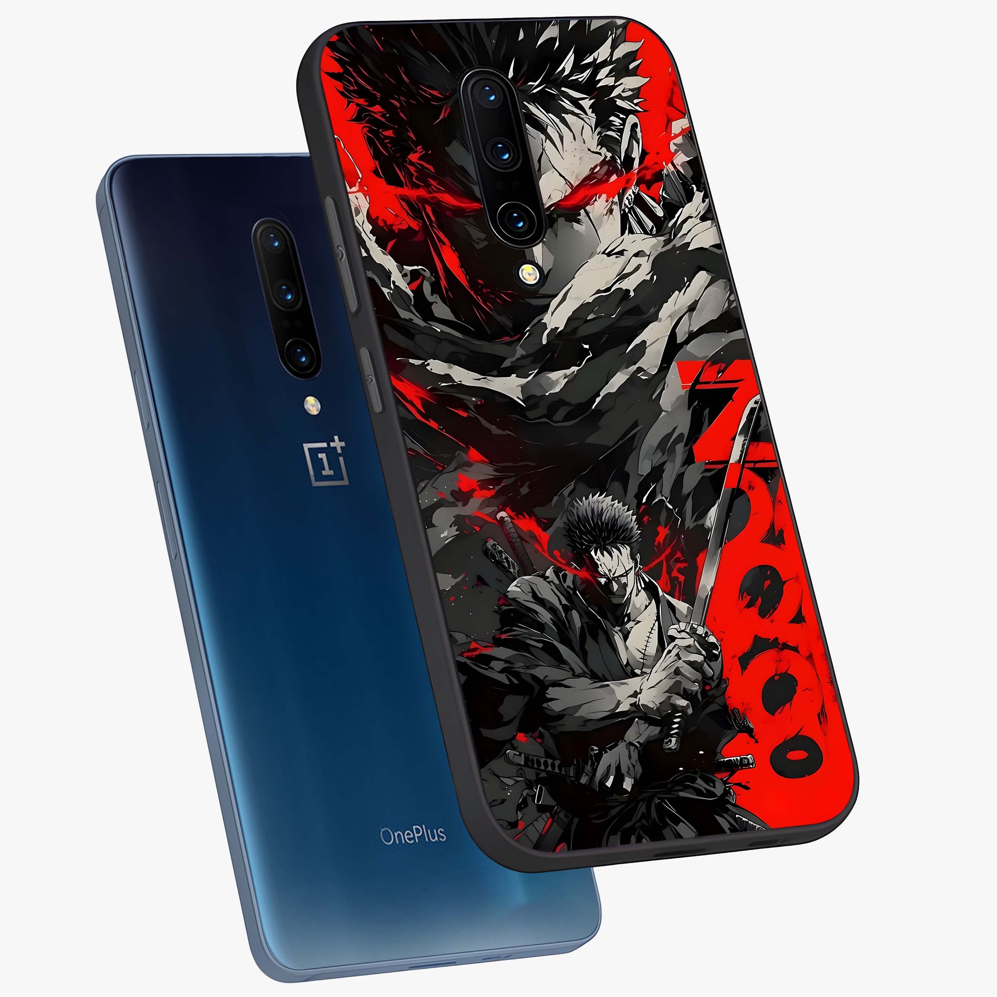 Demon Sword Resolve Glass Case displayed in angled mockup highlighting powerful demon sword illustration with dark fantasy aesthetic.