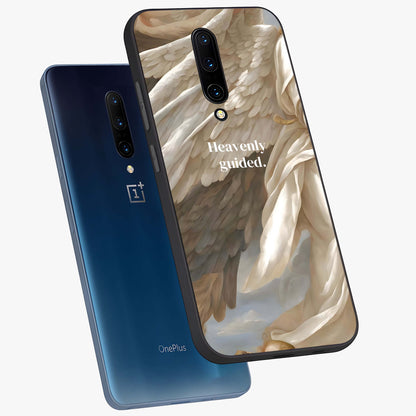 Divine Winged Grace Glass Case displayed in angled mockup highlighting graceful wing design with divine aesthetic style.