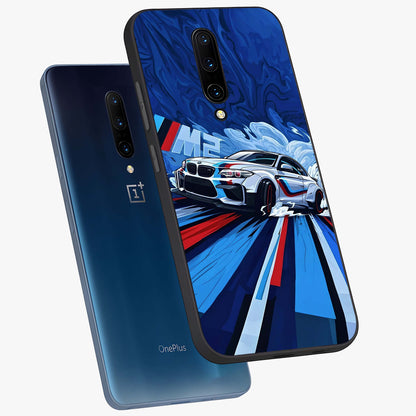 Drift Power Rush Glass Case displayed in angled mockup highlighting powerful drift car design with sporty aesthetic style.