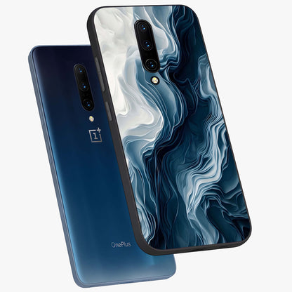 Ethereal Paper Marble Glass Case displayed in angled mockup highlighting elegant marble pattern with modern aesthetic style.