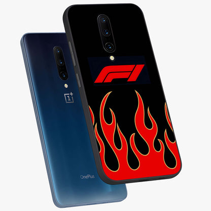 Fire F11 Glass Case displayed in angled mockup highlighting bold fire inspired graphic with energetic aesthetic style.