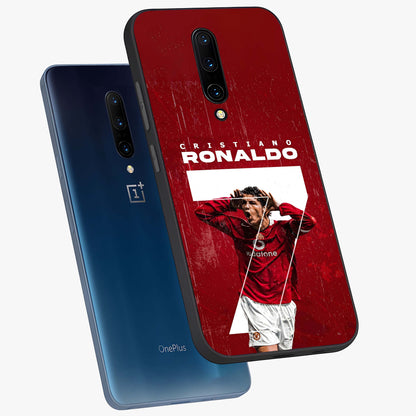 Goal Celebration Legacy Glass Case displayed in angled mockup highlighting energetic sports celebration design with bold athletic theme.