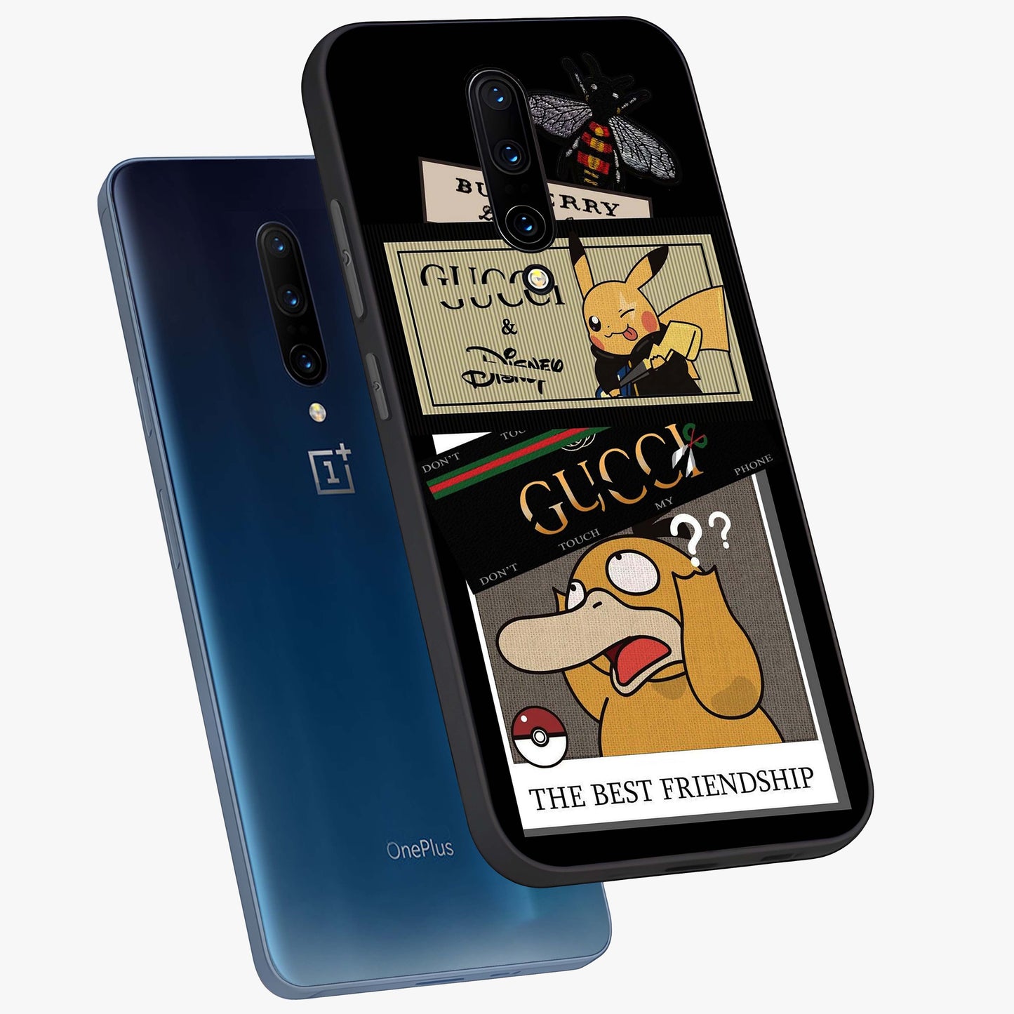 Gucci Play Mashup Glass Case displayed in angled mockup highlighting stylish fashion mashup design with bold aesthetic.