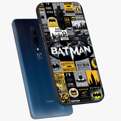 Knight Gotham Rise Glass Case displayed in angled mockup highlighting powerful knight silhouette design with dramatic aesthetic.