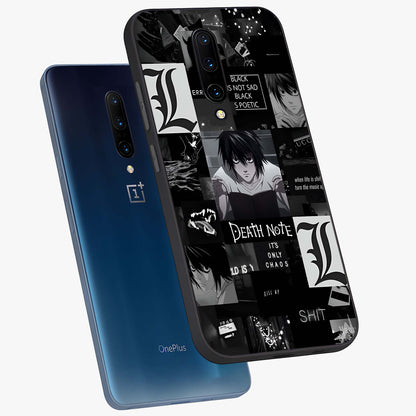 Midnight Chaos Mind Glass Case displayed in angled mockup highlighting chaotic artistic design with dramatic midnight aesthetic.