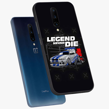 Midnight Racing Legacy Glass Case displayed in angled mockup highlighting dynamic automotive design with bold midnight aesthetic.