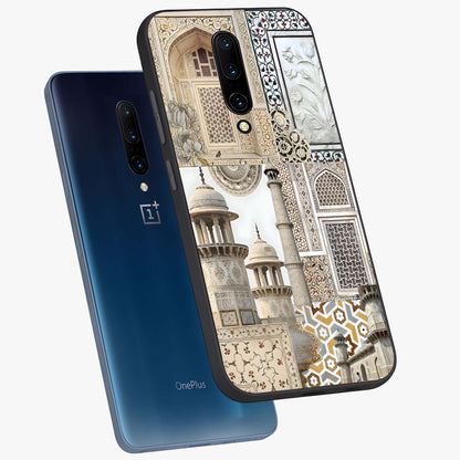 Mughal Marble Legacy Glass Case displayed in angled mockup highlighting elegant heritage marble artwork with royal aesthetic.