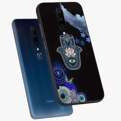 Mystic Hand Aura Glass Case displayed in angled mockup highlighting magical aura design with spiritual aesthetic style.
