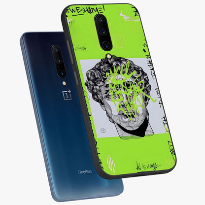 Neo Graffiti Rebellion Glass Case displayed in angled mockup highlighting urban street art design with rebellious aesthetic.