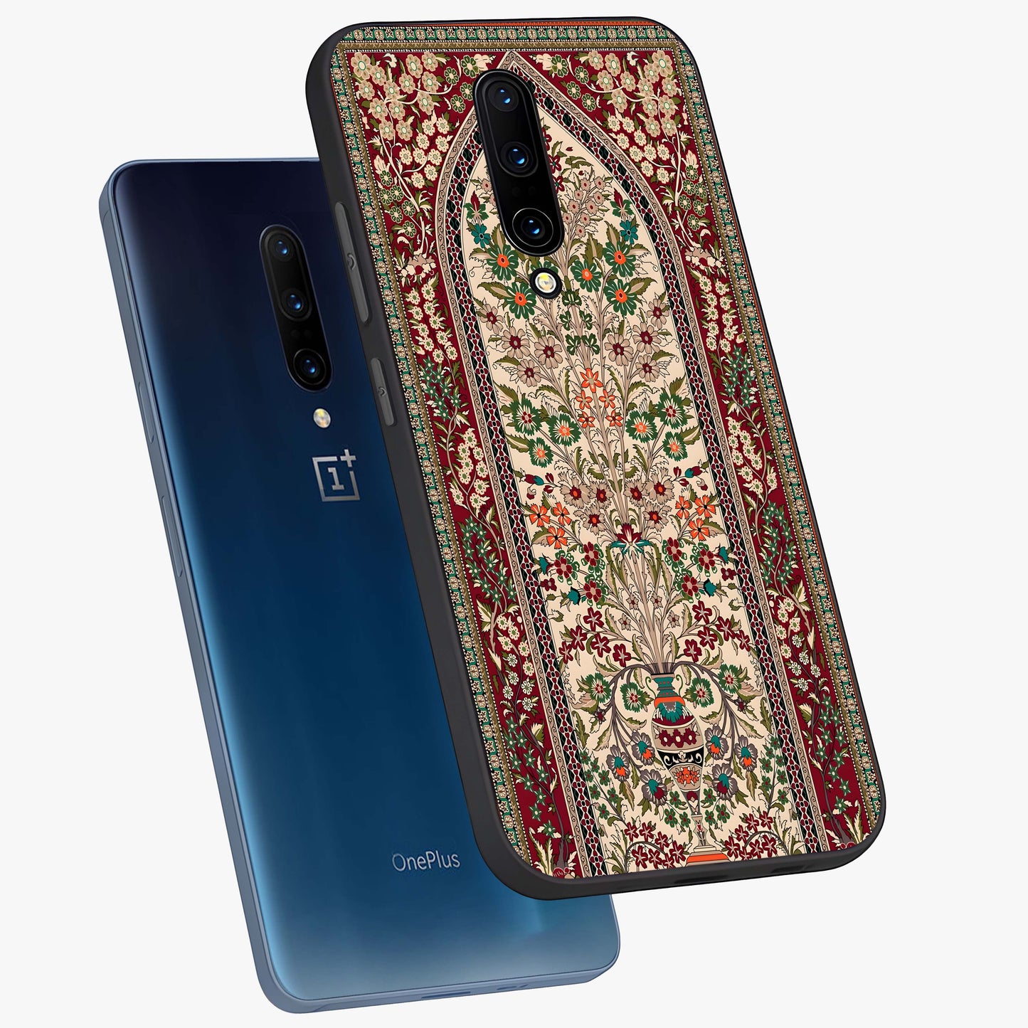 Persian Inspired Glass Case displayed in angled mockup highlighting intricate traditional design with elegant cultural aesthetic.