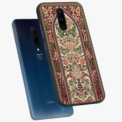 Persian Inspired Glass Case displayed in angled mockup highlighting intricate traditional design with elegant cultural aesthetic.