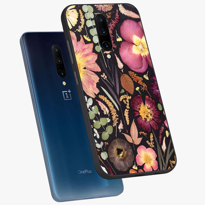Petal Dream Tapestry Glass Case displayed in angled mockup highlighting decorative petal pattern with elegant botanical aesthetic.