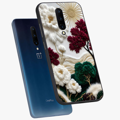 Radiant Bloom Elegance Glass Case displayed in angled mockup highlighting graceful floral design with radiant aesthetic style.