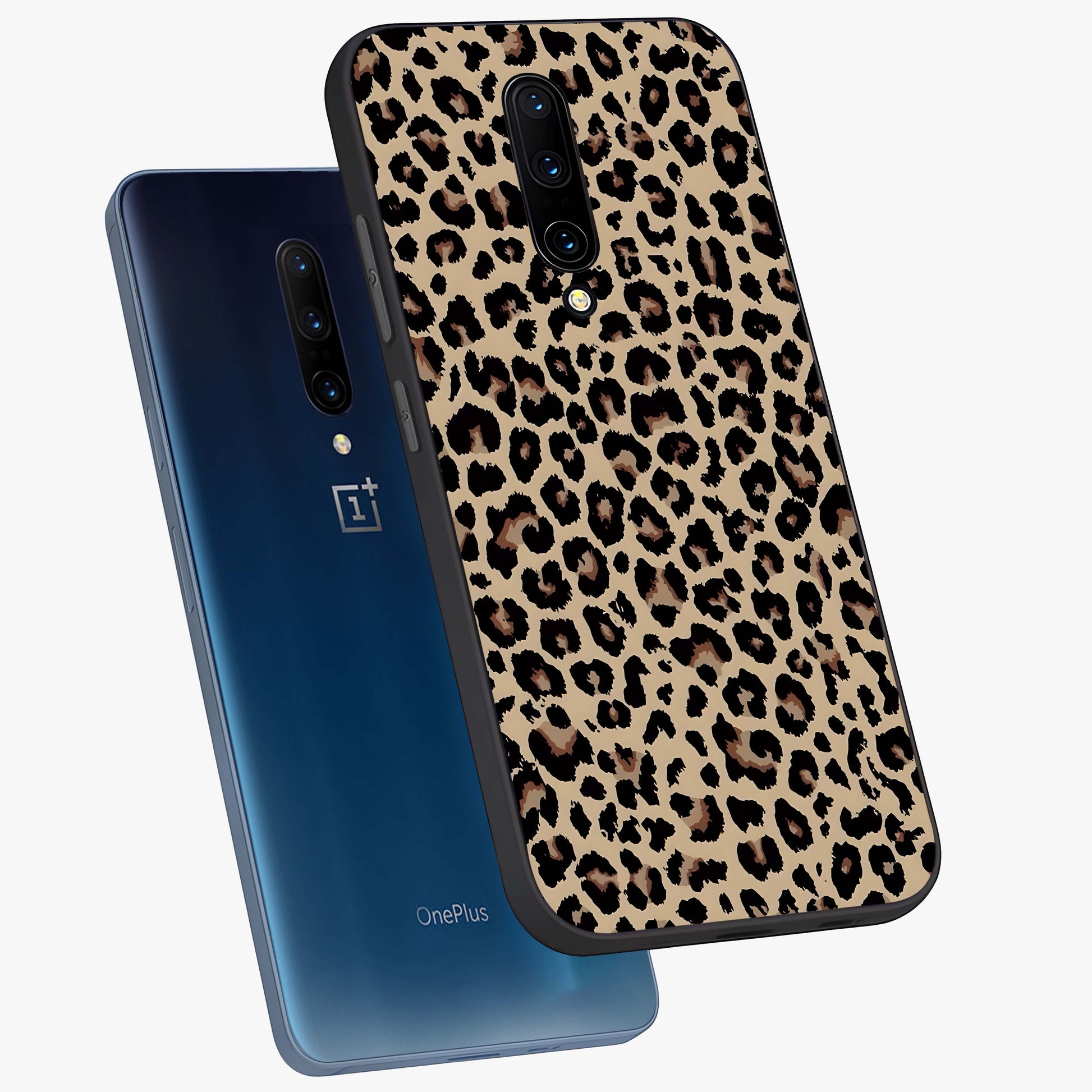 Savage Chic Pattern Glass Case displayed in angled mockup highlighting bold fashion inspired design with chic aesthetic.