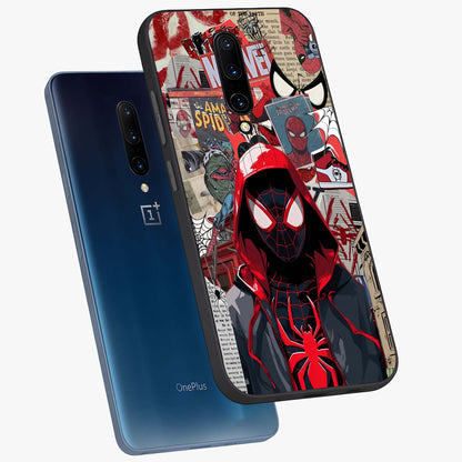 Spider Collage Street Glass Case displayed in angled mockup highlighting dynamic street style collage design with comic aesthetic.