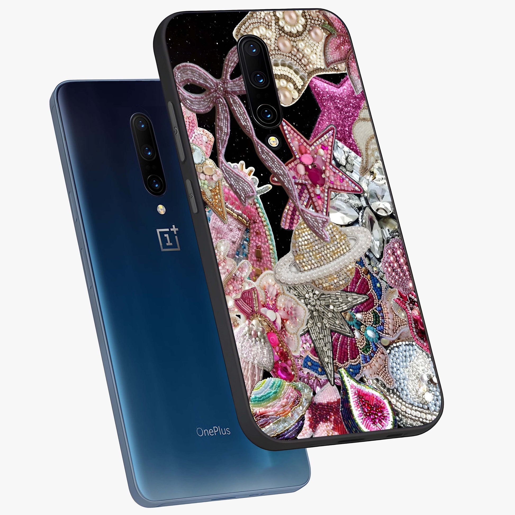 Starlit Jewel Dream Glass Case displayed in angled mockup highlighting glowing celestial jewel design with dreamy aesthetic.