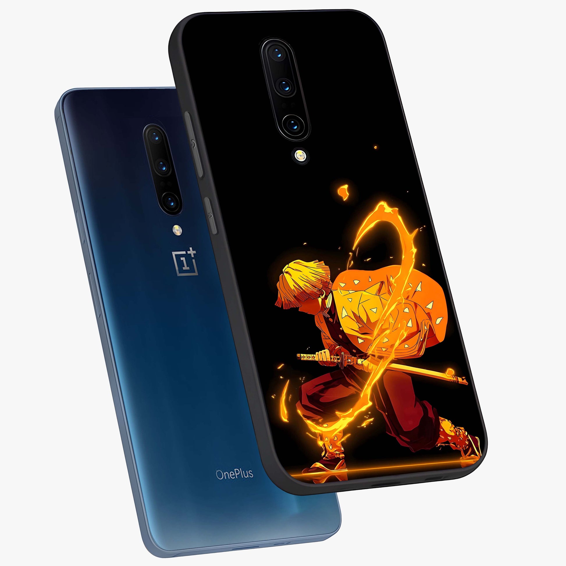 Thunder Flame Execution Glass Case displayed in angled mockup highlighting dramatic fire themed design with intense fantasy aesthetic.