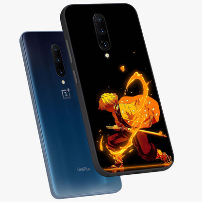 Thunder Flame Execution Glass Case displayed in angled mockup highlighting dramatic fire themed design with intense fantasy aesthetic.